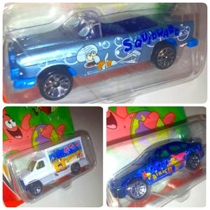 3 Official Sponge Bob Square Pants Matchbox Vehicles
